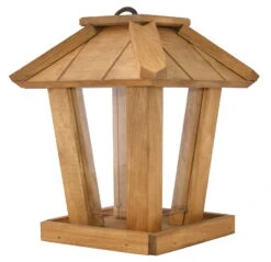 Vogelhaus Kiefernholz Oak Konisch Mit Kieferdach 19 X 19 X 28 Cm