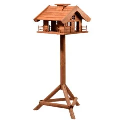 Vogelfutterhaus Almhütte Mit Liebevollen Details, Inkl. Ständer, FSC®, Ca. 56 X 46 X 35,5 Cm -Günstiges Gartenambiente Geschäft 0910101340 Vogelfutterhaus Almhuette inkl Staender FSC ca56x46x35 5cm 2 55392