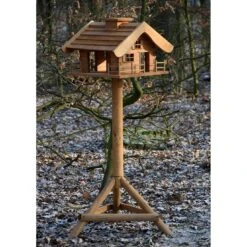 Vogelfutterhaus Almhütte Mit Liebevollen Details, Inkl. Ständer, FSC®, Ca. 56 X 46 X 35,5 Cm -Günstiges Gartenambiente Geschäft 0910101340 Vogelfutterhaus Almhuette inkl Staender FSCca56x46x35 5cm 4 60497