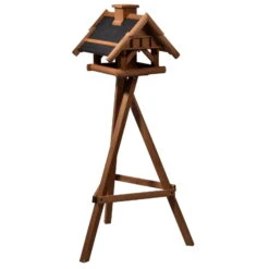 Vogelhaus Inkl. Ständer, Holz, Bernstein, 39 X 38 X 33 Cm -Günstiges Gartenambiente Geschäft 0910101485 Vogelhaus inkl Staender 5 111709