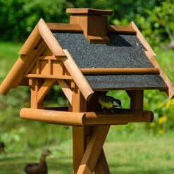 Vogelhaus Inkl. Ständer, Holz, Bernstein, 39 X 38 X 33 Cm -Günstiges Gartenambiente Geschäft 0910101485 Vogelhaus inkl Staender 7 111711