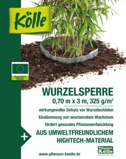 Kölle Wurzelsperre Für Bambus 0,7 X 3 M -Günstiges Gartenambiente Geschäft 0910301207 Koelle Wurzelsperre Bambus 0 7x3m 5 50026