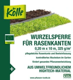 Kölle Wurzelsperre Für Rasen 0,2x10 M -Günstiges Gartenambiente Geschäft 0910301208 Koelle Wurzelsperre Rasen 0 2x10m 5 50027