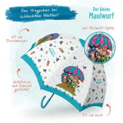 Regenschirm 'Der Kleine Maulwurf', Blau, Ø 65 Cm 5 Regenschirm 'Der Kleine Maulwurf', Blau, Ø 65 Cm -Günstiges Gartenambiente Geschäft 0910704579 Regenschirm Der kleine Maulwurf blau 65cm 1 119027