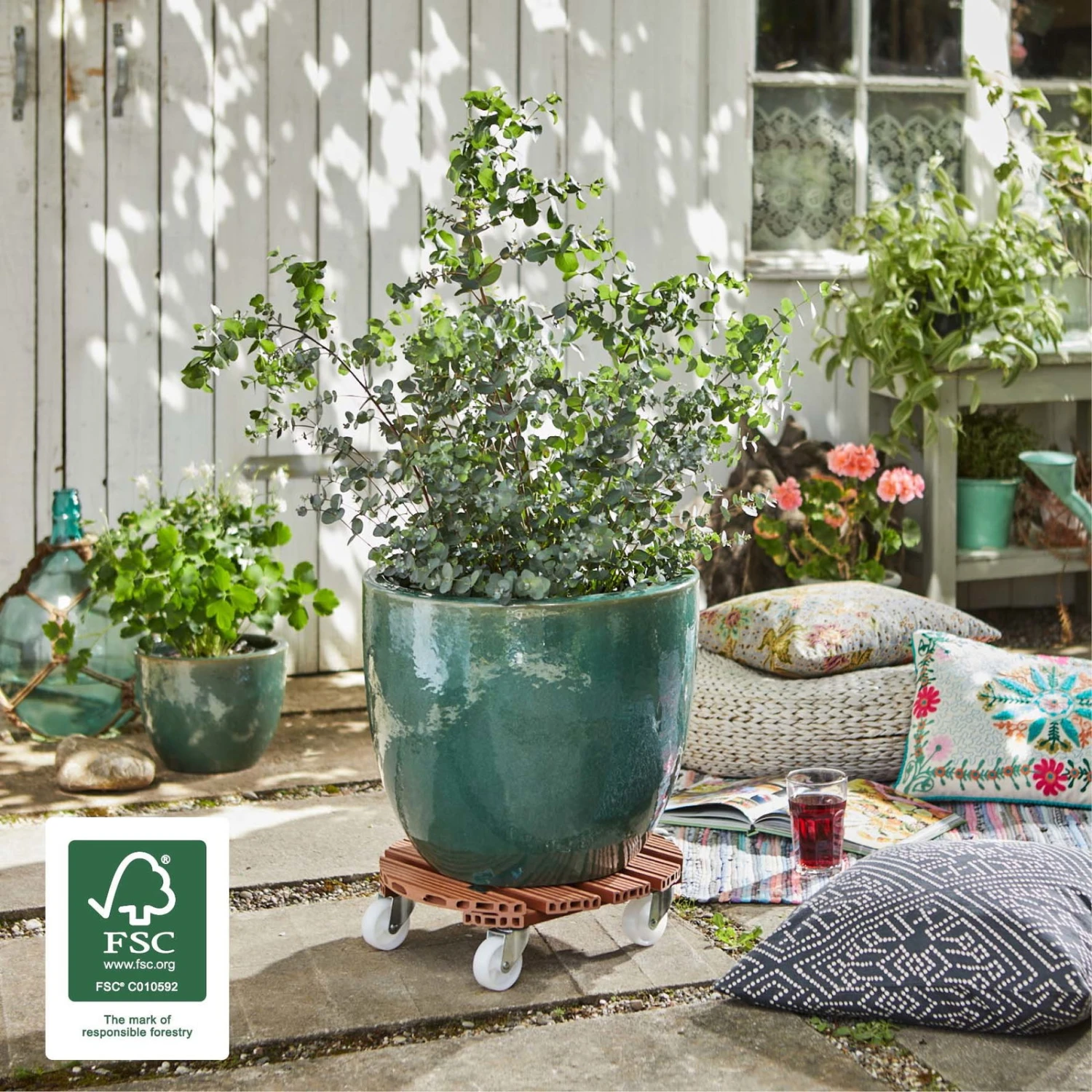 Multi Roller WPC, 150 Kg Tragkraft, Ca. 39 X 39 X 11 Cm 2 Multi Roller WPC, 150 Kg Tragkraft, Ca. 39 X 39 X 11 Cm – Bild 2