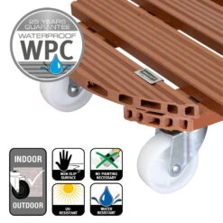 Multi Roller WPC, 150 Kg Tragkraft, Ca. 39 X 39 X 11 Cm 8 Multi Roller WPC, 150 Kg Tragkraft, Ca. 39 X 39 X 11 Cm -Günstiges Gartenambiente Geschäft 0920600467 multi roller wpc terracotta 5 116651