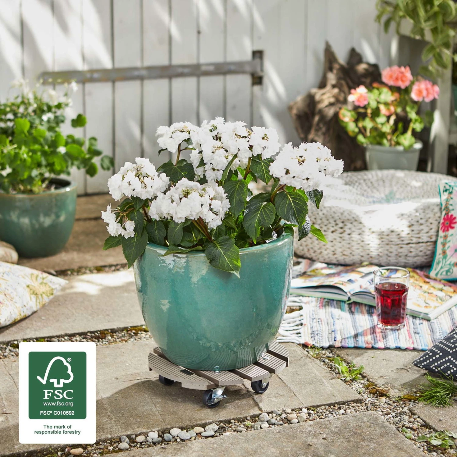 Multi Roller WPC, Tragkraft 100 Kg, Taupe, Ca. 7 X 29 X 29 Cm 2 Multi Roller WPC, Tragkraft 100 Kg, Taupe, Ca. 7 X 29 X 29 Cm – Bild 2