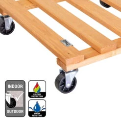 Multi Roller, Tragkraft 120 Kg, Hellbraun, Ca. 10 X 38 X 38 Cm -Günstiges Gartenambiente Geschäft 0920600514multi roller kiefer kastanie 5 116711