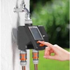 Bewässerungscomputer, Gardena, 2 Gartenbereiche, 3 Vorgänge Täglich -Günstiges Gartenambiente Geschäft 0930101137 Bewaesserungscomputer MultiControl duo 3 61567