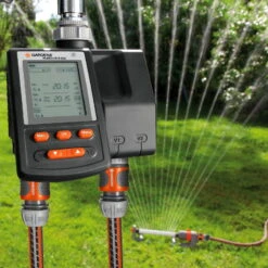 Bewässerungscomputer, Gardena, 2 Gartenbereiche, 3 Vorgänge Täglich -Günstiges Gartenambiente Geschäft 0930101137 Bewaesserungscomputer MultiControl duo 4 61566