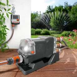 Wasserverteiler, Gardena, Bis 6 Anschlussgeräte, Für Bewässerungscomputer -Günstiges Gartenambiente Geschäft 0930101138 Wasserverteiler automatic 1 61562
