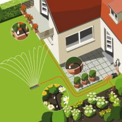 Wasserverteiler, Gardena, Bis 6 Anschlussgeräte, Für Bewässerungscomputer -Günstiges Gartenambiente Geschäft 0930101138 Wasserverteiler automatic 9 61554