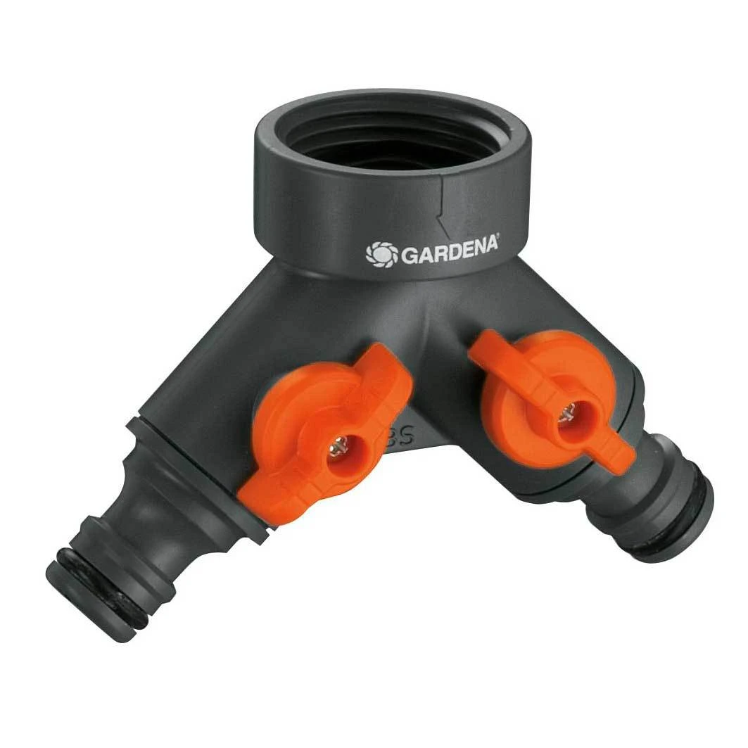 2-Wege-Wasserventil, Gardena, 1/2" - 5/8", 21 Mm Wasserhahn, Gewinde 26,5 Mm 2 2-Wege-Wasserventil, Gardena, 1/2" - 5/8", 21 Mm Wasserhahn, Gewinde 26,5 Mm – Bild 2