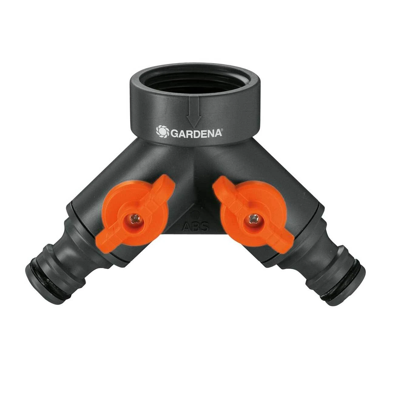 2-Wege-Wasserventil, Gardena, 1/2" - 5/8", 21 Mm Wasserhahn, Gewinde 26,5 Mm 1 2-Wege-Wasserventil, Gardena, 1/2" - 5/8", 21 Mm Wasserhahn, Gewinde 26,5 Mm