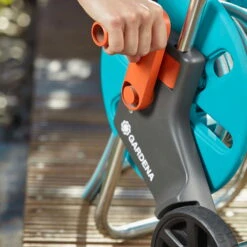 Schlauchwagen AquaRoll S, Gardena, Schlauchlängen Bis 15 M -Günstiges Gartenambiente Geschäft 0930200441 Schlauchwagen Aqua Roll S Set kpl mit 20m Schlauch und Systemteilen 2 61599