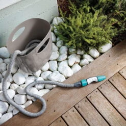 Aquapop Mit Selbstaufdehnbarem Schlauch, 5-15m, Braun, Kunststoff / Polyester -Günstiges Gartenambiente Geschäft 0930200478 Aquapop mit 5 15m selbstdehnbarem Schlauch braun 1 58939