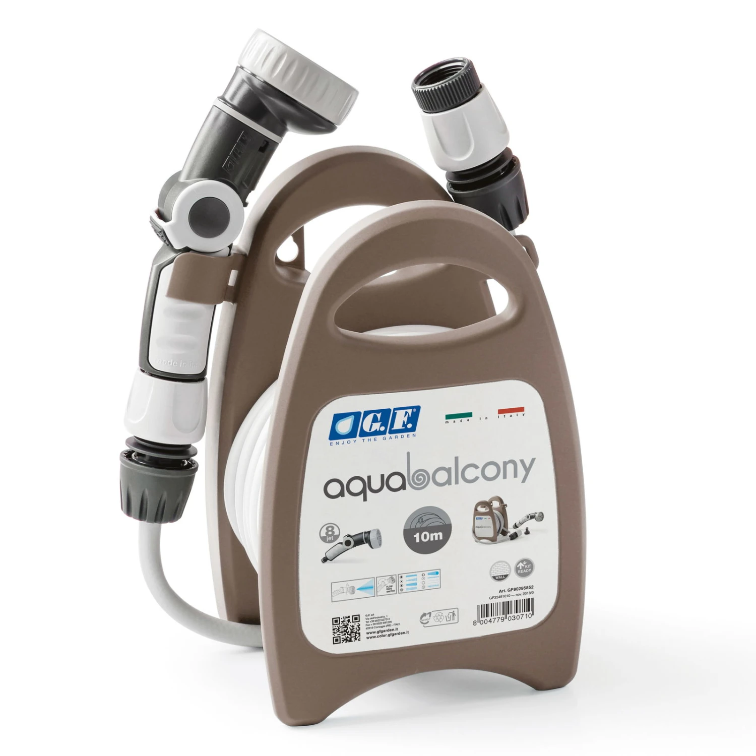 Aqua Balcony Schlauchtrommel Mit 10 M Schlauch, Braun 1 Aqua Balcony Schlauchtrommel Mit 10 M Schlauch, Braun