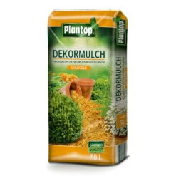 Plantop Dekormulch Goldgelb, 1950 L Gesamt, 39 Sack á 50 Liter -Günstiges Gartenambiente Geschäft 0960200190 Plantop Dekormulch 10 40mm goldgelb 50l 1 1 78111