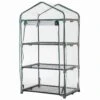 Gewächshaus Grün, Drei Etagen, Stahlrohr / Kunststoff, 126 X 70 X 50 Cm