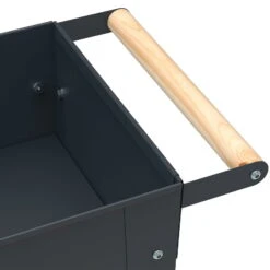 Hochbeet-Trolley Mit Rädern, Anthrazit, Metall, 75 X 35 X 80 Cm, 47 L -Günstiges Gartenambiente Geschäft 0980250141 Urban Garden Trolly auf Raedern anthrazit 2 84500