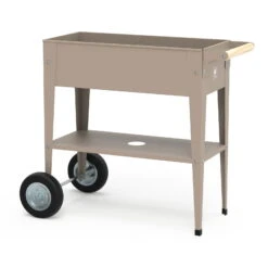 Hochbeet-Trolley Mit Rädern, Taupe, Metall, 75 X 35 X 80 Cm, 47 L 12 Hochbeet-Trolley Mit Rädern, Taupe, Metall, 75 X 35 X 80 Cm, 47 L -Günstiges Gartenambiente Geschäft 0980250143 Urban Garden Trolly auf Raedern taupe 1 84522