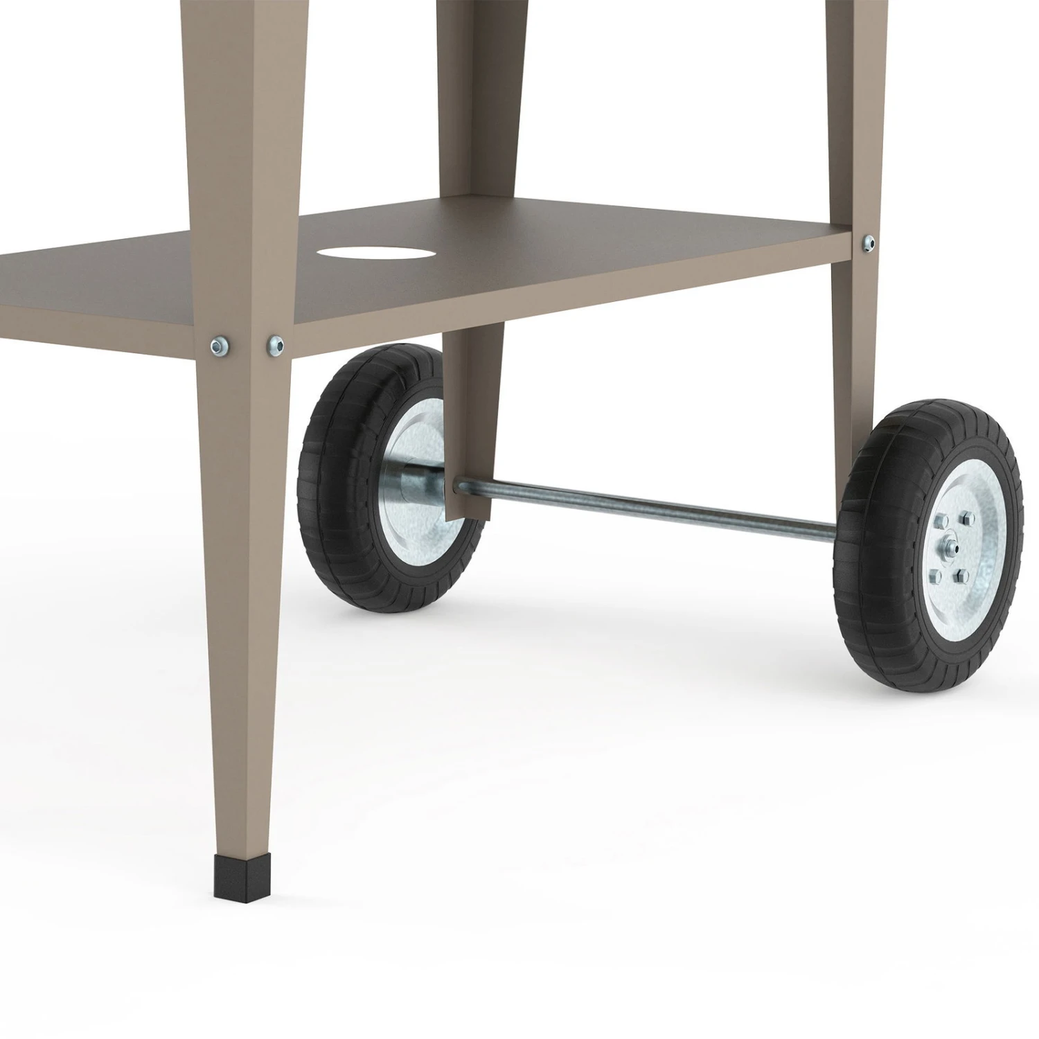 Hochbeet-Trolley Mit Rädern, Taupe, Metall, 75 X 35 X 80 Cm, 47 L 6 Hochbeet-Trolley Mit Rädern, Taupe, Metall, 75 X 35 X 80 Cm, 47 L – Bild 6
