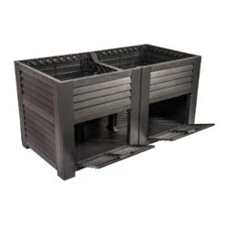 Maxi-Hochbeet Mit 2 Fächern, Anthrazit, Polypropylen, L150 X B76 X H78 Cm 5 Maxi-Hochbeet Mit 2 Fächern, Anthrazit, Polypropylen, L150 X B76 X H78 Cm -Günstiges Gartenambiente Geschäft 0980250147 Maxi Hochbeet mit 2 Staufaechern anthrazit 1 88866