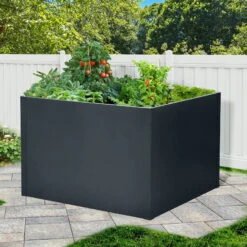 Hochbeet Mit Doppelwand, Anthrazit -Günstiges Gartenambiente Geschäft 0980250151 Hochbeet mit Doppelwand 3 94166