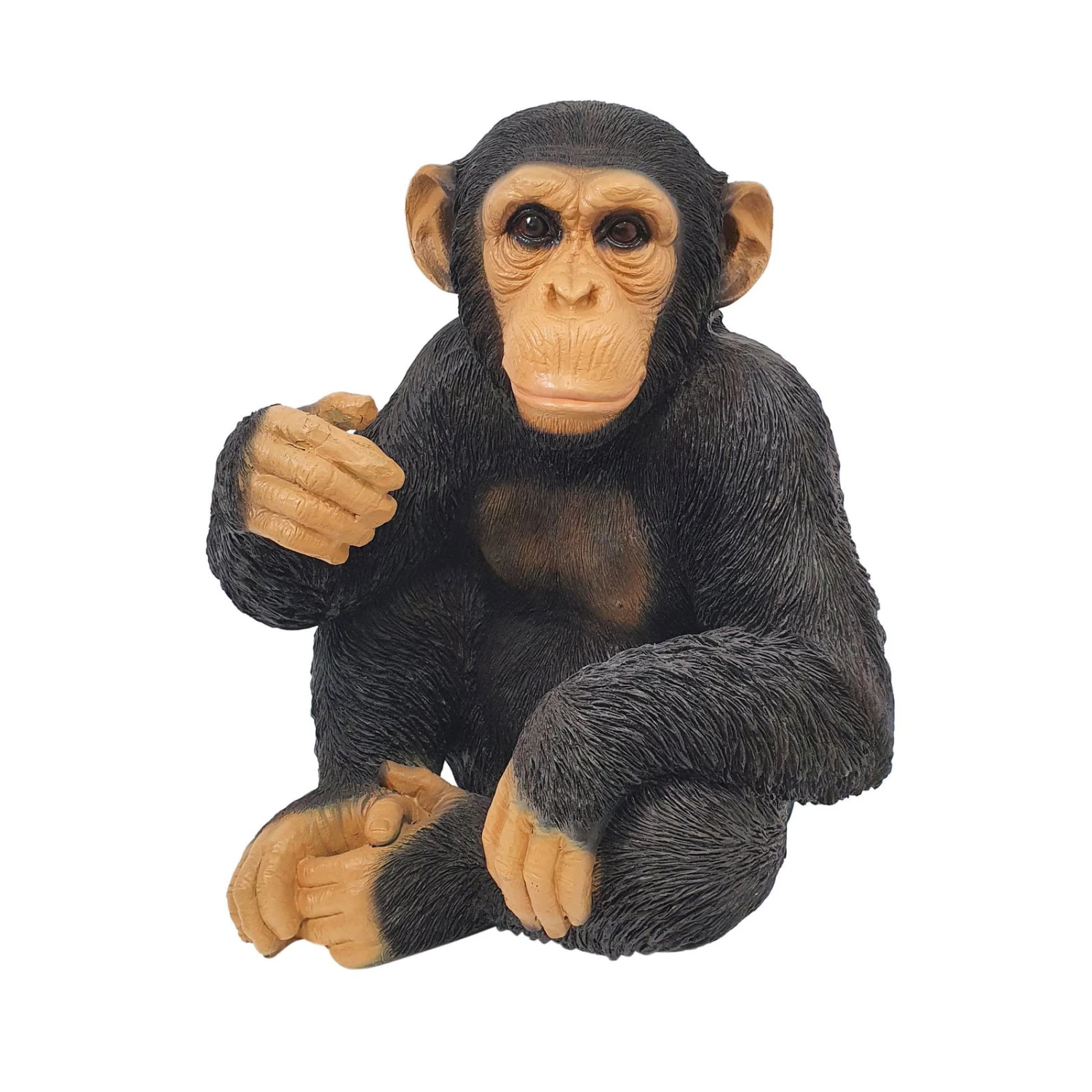 Dekofigur Schimpanse, Schwarz, Höhe Ca. 52 Cm 1 Dekofigur Schimpanse, Schwarz, Höhe Ca. 52 Cm