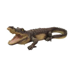 Dekofigur Krokodil Mittel, Grau, 90 Cm