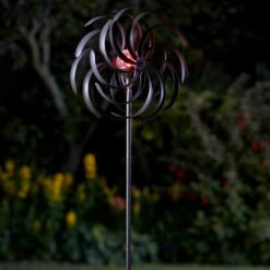 Solarwindrad Spiro, Integrierte Solarkugeln, 130 X 38 Cm -Günstiges Gartenambiente Geschäft 0980403755 Solar Windrad Spiro3 64774