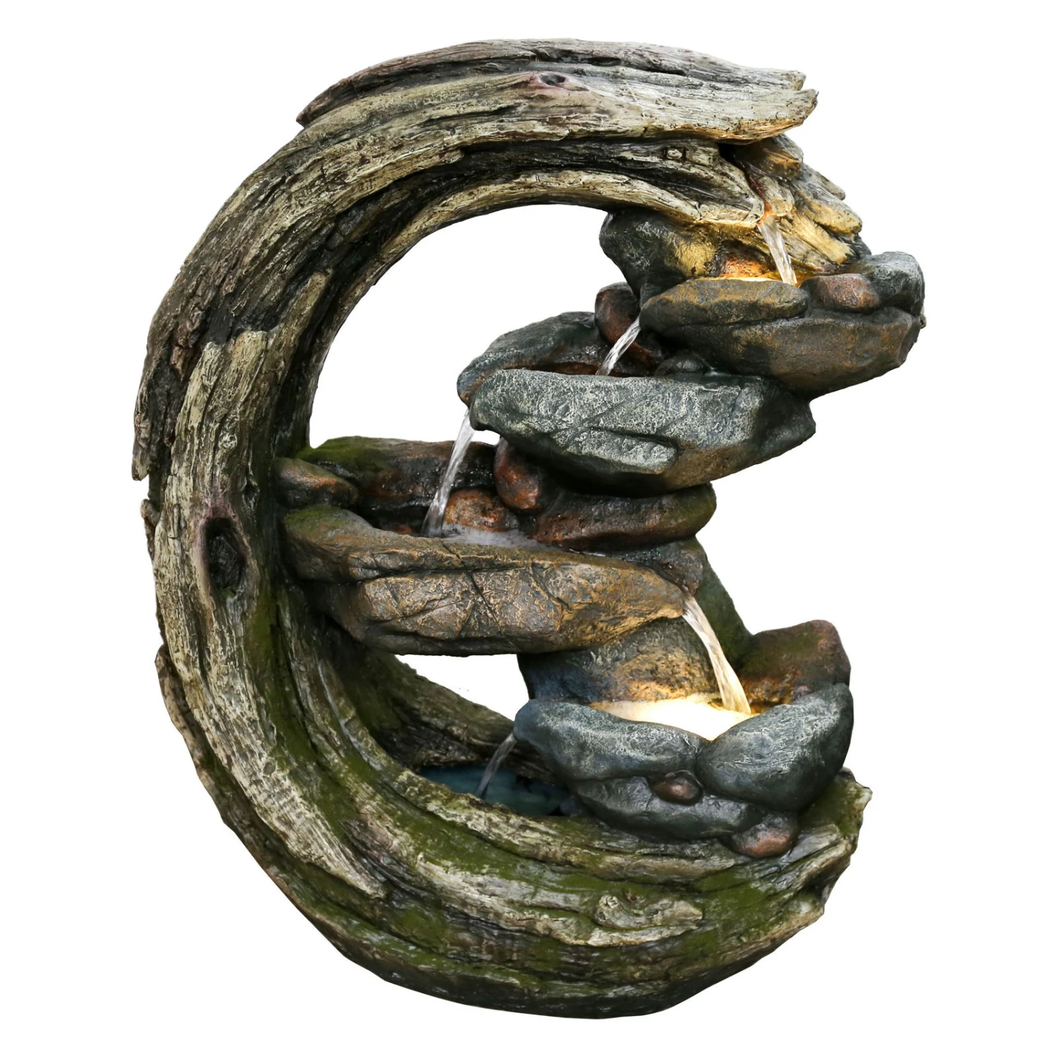 Brunnen, Holzoptik, 66 X 29 X 82 Cm 1 Brunnen, Holzoptik, 66 X 29 X 82 Cm