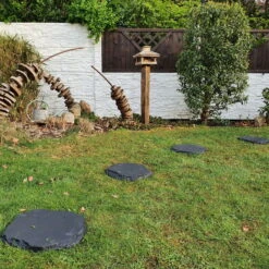 40er-Set Beton-Trittstein 'Typ A', Anthrazit, In Natursteinoptik, 42 X 37 X 3 Cm -Günstiges Gartenambiente Geschäft 0990100376 Koelle Beton Trittstein Typ A in Natursteinoptik anthrazit 79084 2