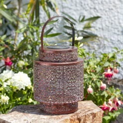 Kölle Solarlaterne Tangier, Kupfer, 18 X 23 Cm 5 Kölle Solarlaterne Tangier, Kupfer, 18 X 23 Cm -Günstiges Gartenambiente Geschäft 2950100527 Koelle Solarlaterne TANGIER D18xH23cm warmweiss 2 86250