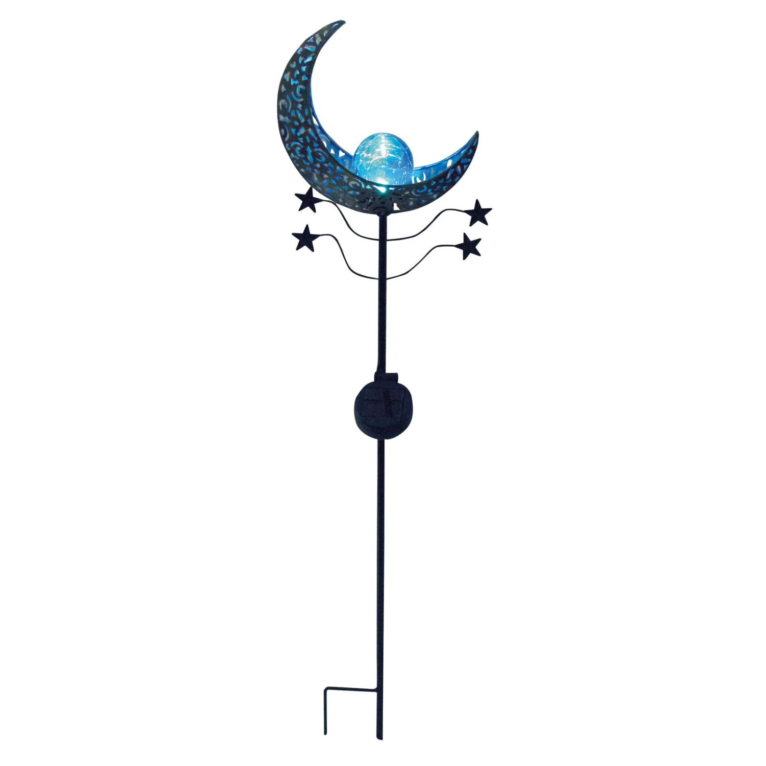 Solargartenstecker Mandala Moon, Blau, 17,5 X 6,0 X 85,0 Cm 2 Solargartenstecker Mandala Moon, Blau, 17,5 X 6,0 X 85,0 Cm – Bild 2