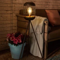 Solarlaterne 'Lighthouse', Schwarz, Metall, Höhe 92 Cm -Günstiges Gartenambiente Geschäft 2950100608 Solar Motive Laterne metall Modell Lighthouse H92cm 6 96753