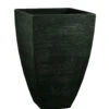 Pflanzgefäß "Mari" Anthrazit, In Rillenoptik, 40x40x60 Cm, Füllvol. 63 L