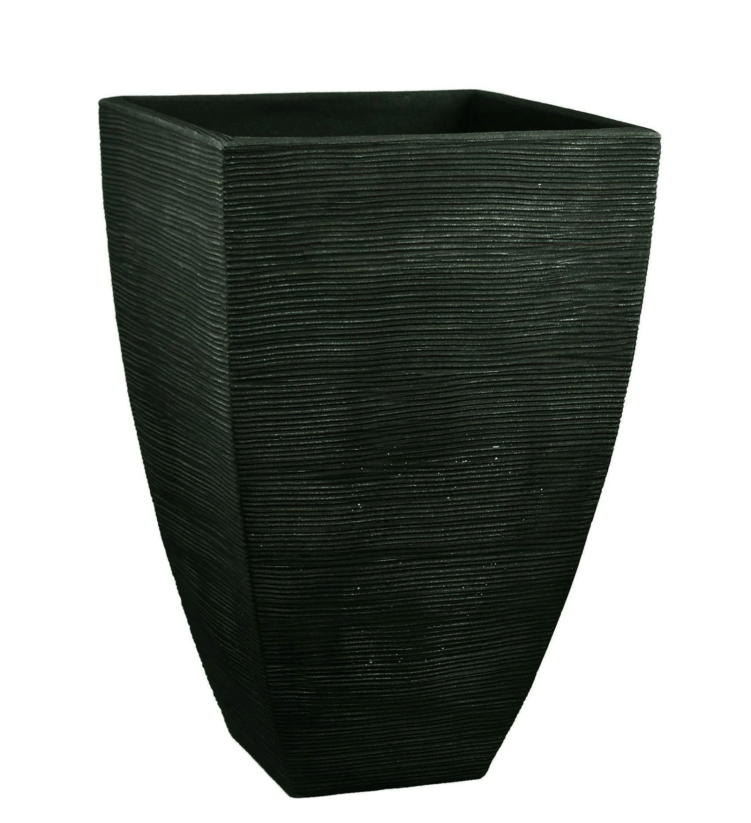 Pflanzgefäß "Mari" Anthrazit, In Rillenoptik, 40x40x60 Cm, Füllvol. 63 L 1 Pflanzgefäß "Mari" Anthrazit, In Rillenoptik, 40x40x60 Cm, Füllvol. 63 L