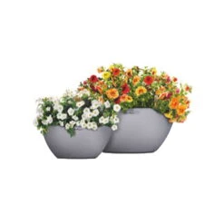 LECHUZA® Pflanzschale Cubeto Steingrau -Günstiges Gartenambiente Geschäft 3210103386 Pflanzschale Cubeto steingrau D40cm Erdvol11 5l 02 38976
