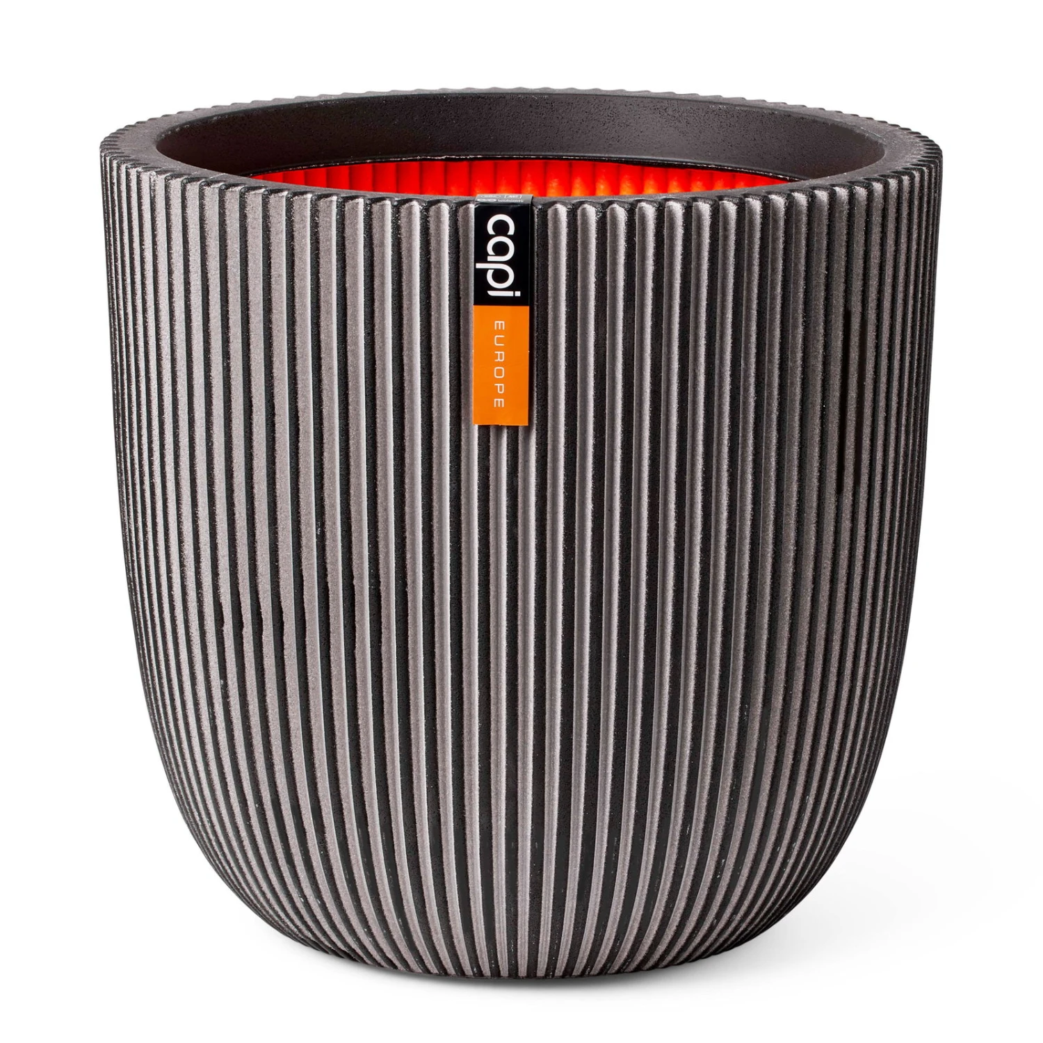 Pflanzgefäß 'Groove', Anthrazit 1 Pflanzgefäß 'Groove', Anthrazit