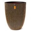 Pflanzvase 'Groove', Gold