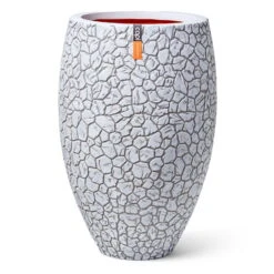 Pflanzvase 'Clay', Elfenbein, Ø 50 X H 72 Cm