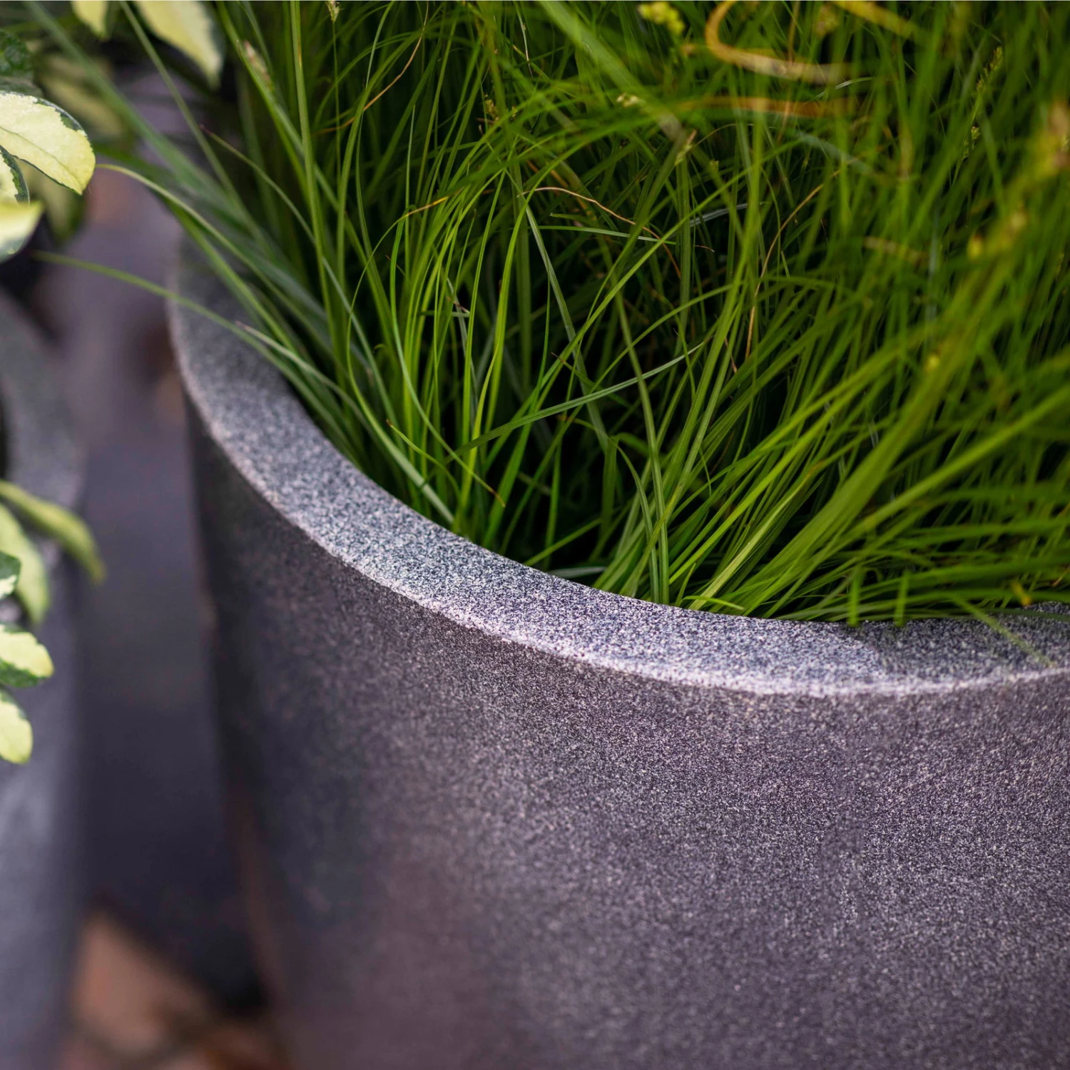 Pflanzgefäß 'Smooth', Grau 2 Pflanzgefäß 'Smooth', Grau – Bild 2