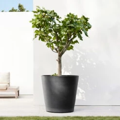 Pflanzgefäß 'Amsterdam', Dunkelgrau, Ø 60 X H 56 Cm 7 Pflanzgefäß 'Amsterdam', Dunkelgrau, Ø 60 X H 56 Cm -Günstiges Gartenambiente Geschäft 3210104144 pflanzgefaess amsterdam mit rollen 117500