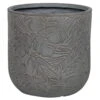 Pflanzgefäß 'Chester 08', Dunkelgrau, Ø 25 X H 25 Cm
