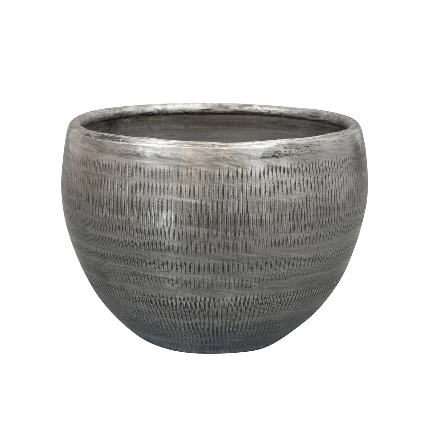 Pflanzgefäß 'Rowen', Silber, Ø 19 X H 13 Cm 1 Pflanzgefäß 'Rowen', Silber, Ø 19 X H 13 Cm