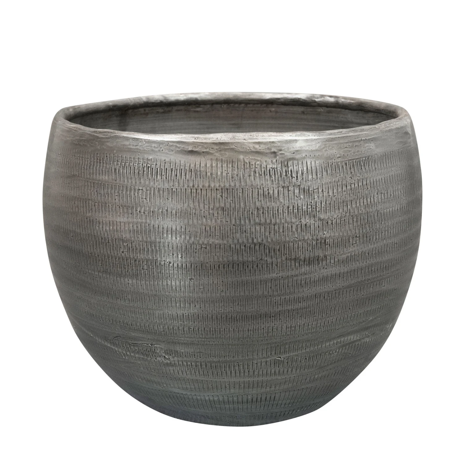 Pflanzgefäß 'Rowen', Silber, Ø 22 X H 17 Cm 2 Pflanzgefäß 'Rowen', Silber, Ø 22 X H 17 Cm – Bild 2