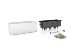 LECHUZA Balconera Color All-in-One-Set, Weiß, 50 X 19 X 19 Cm -Günstiges Gartenambiente Geschäft 3230100764 Balconera Color50 AllinOneSet 50x19x19cm weiss Pflanzvol 8Ltr 2 17895