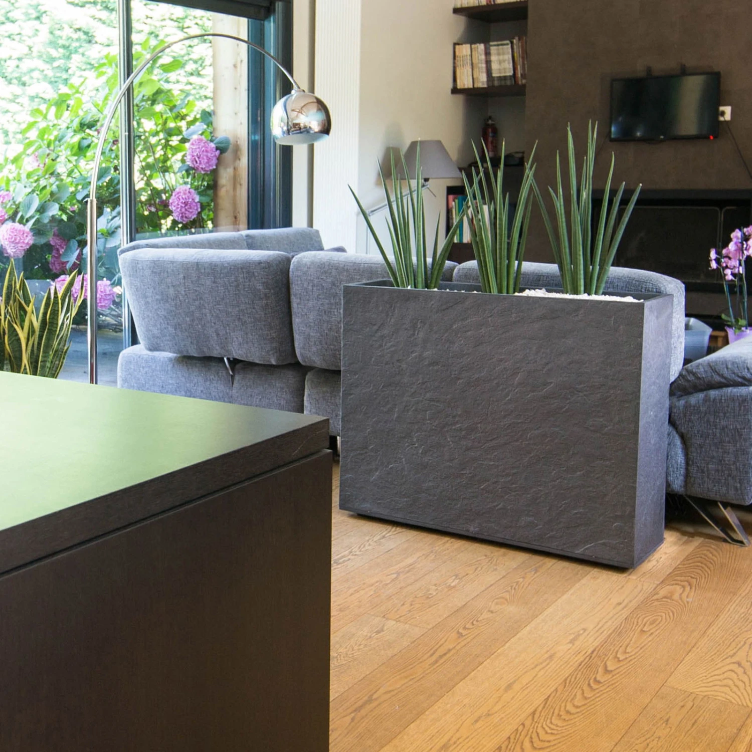 Pflanzkasten 'Volcania Crunch High', Anthrazit, Kunststoff 3 Pflanzkasten 'Volcania Crunch High', Anthrazit, Kunststoff – Bild 3