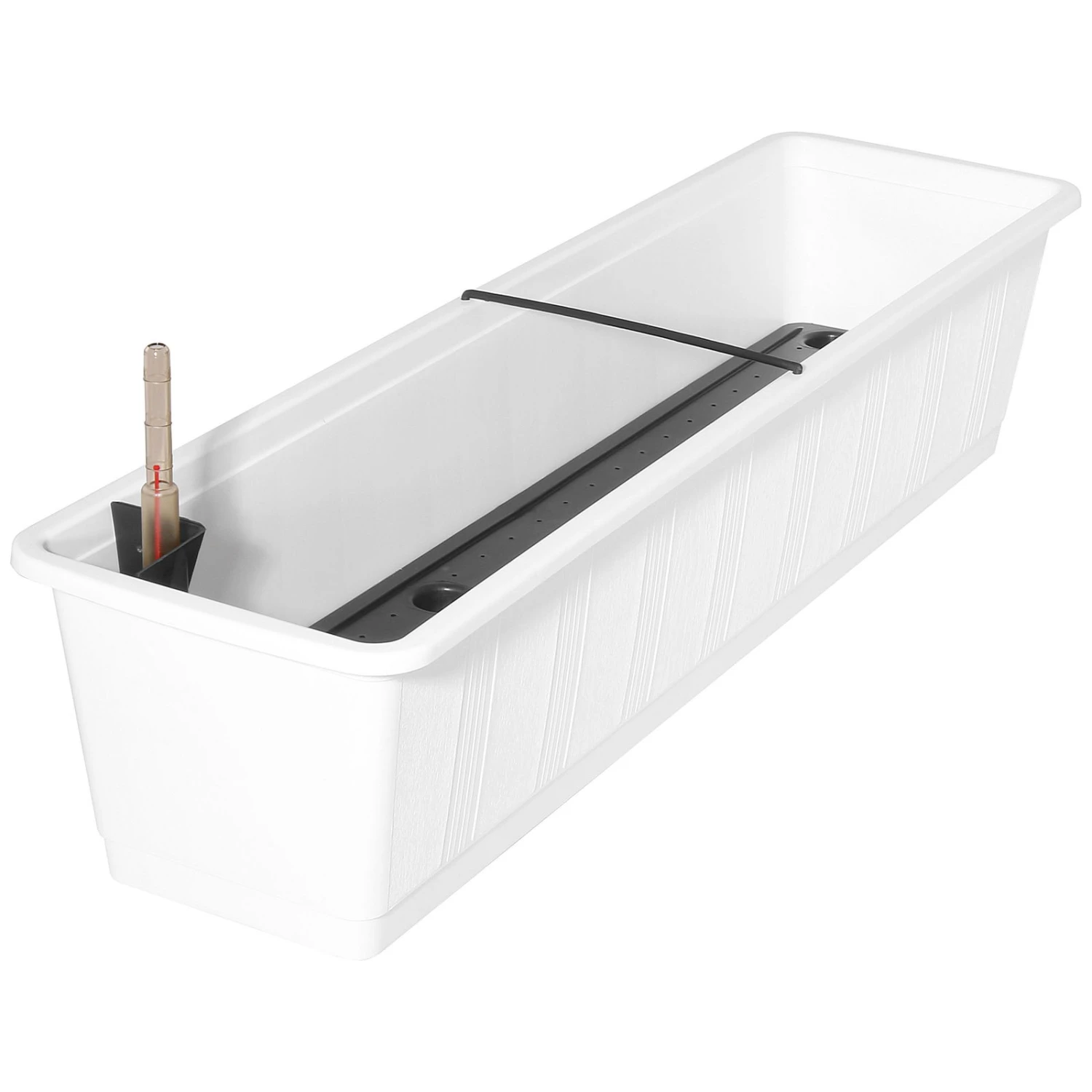 Bewässerungskasten 'Aqua Green', Weiß, Kunststoff, Mit Wasserstandsanzeiger 1 Bewässerungskasten 'Aqua Green', Weiß, Kunststoff, Mit Wasserstandsanzeiger